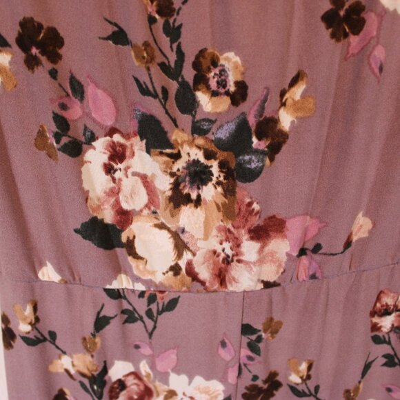 PinkBlush Mauve Floral Maternity Size Small Maxi Dress - Picture 7 of 8